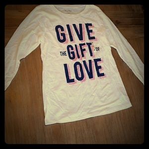 Long sleeved graphic tee